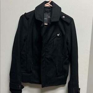 G-Star Raw wool moto jacket.